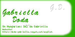 gabriella doda business card